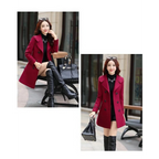 Korean Slim Wool Coats - Women’s Clothing & Accessories - 15