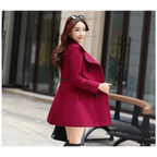 Korean Slim Wool Coats - Women’s Clothing & Accessories - 16