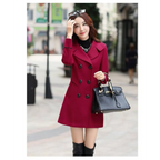 Korean Slim Wool Coats - Women’s Clothing & Accessories - 17