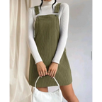 Corduroy A-Line Sleeveless Slip Dress - All Dresses - 6