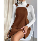 Corduroy A-Line Sleeveless Slip Dress - All Dresses - 7