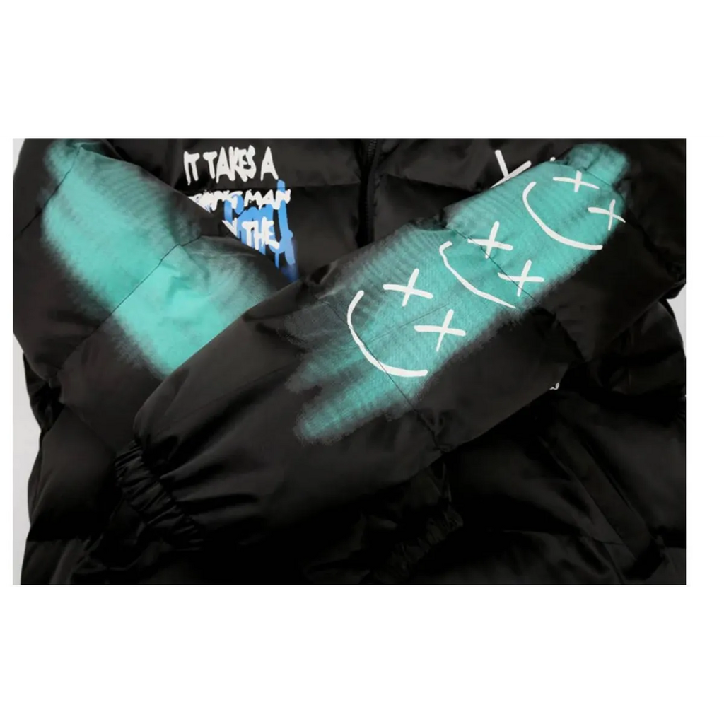 Smiley Face Puffer Jacket - Jackets & Coats - 6