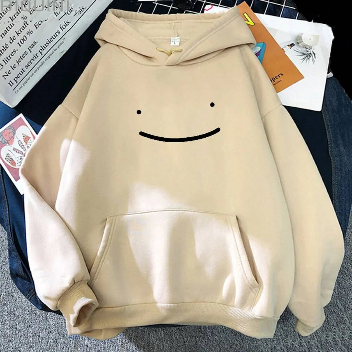 Smiley Printed Hoodie - Women’s Clothing & Accessories - 20