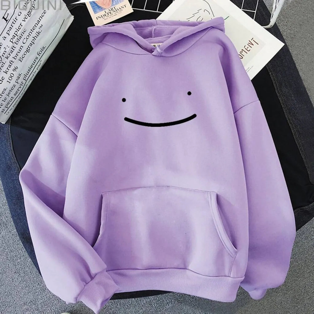 Smiley Printed Hoodie - Women’s Clothing & Accessories - 22