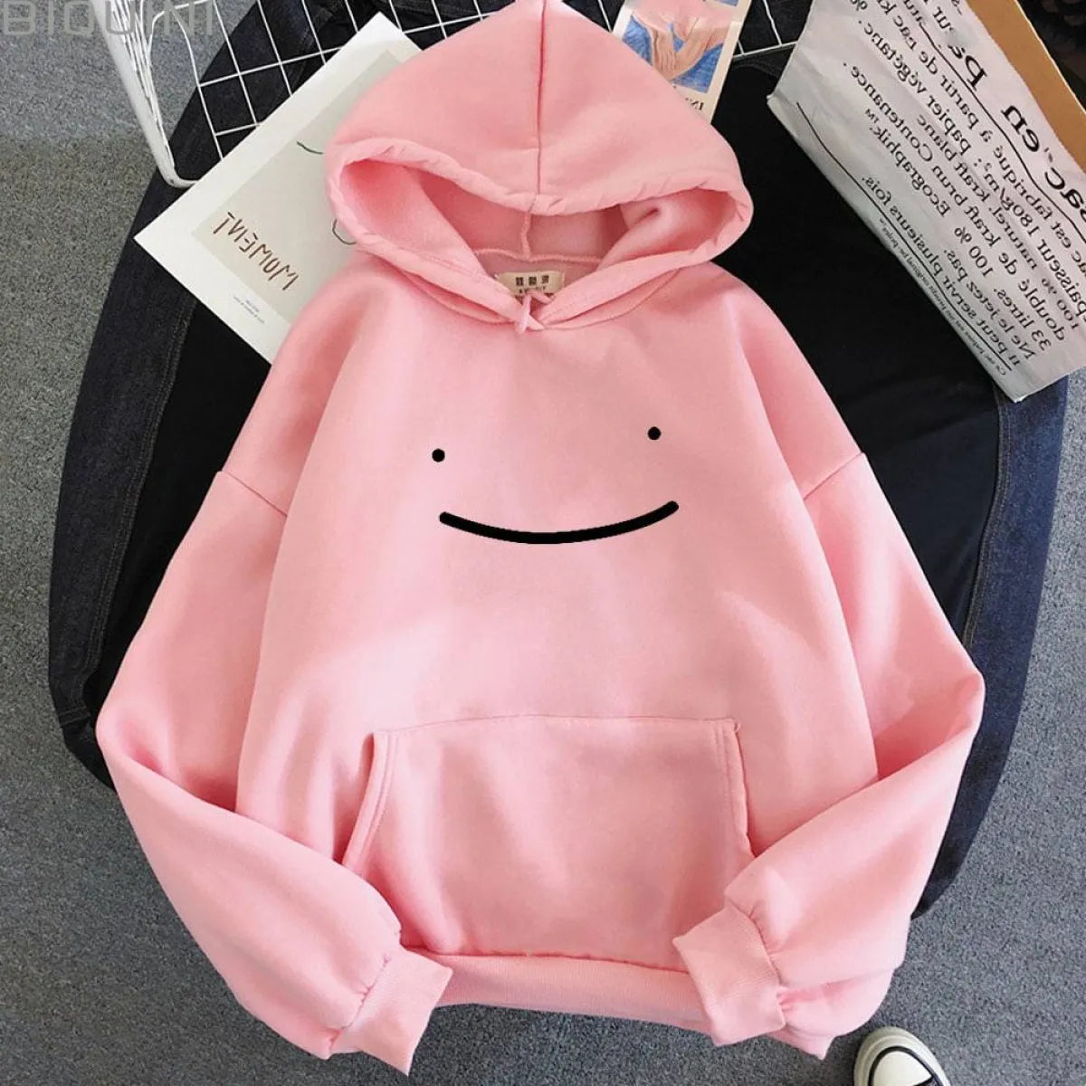 Smiley Printed Hoodie - Women’s Clothing & Accessories - 27