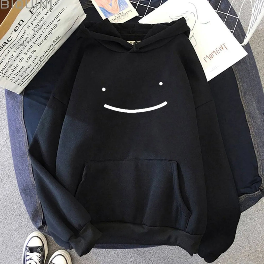 Smiley Printed Hoodie - Women’s Clothing & Accessories - 3