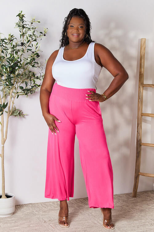 Smocked Wide Waistband Wide Leg Pants - Bottoms - Pants - 5 - 2024