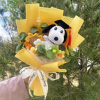 Kawaii Snoopy Plush Bouquet – Crochet Flowers Valentine or Graduation Gift - Plushies - Plushie - 3