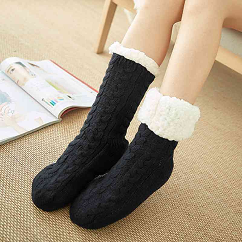 Contrast Winter Socks - Black / One Size - Socks & Hosiery - Socks - 3 - 2024