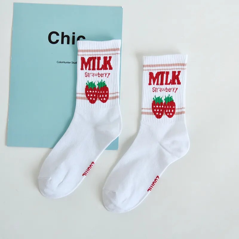 Moon Milk Kawaii Socks - 5 - Socks & Hosiery - Socks - 11 - 2024