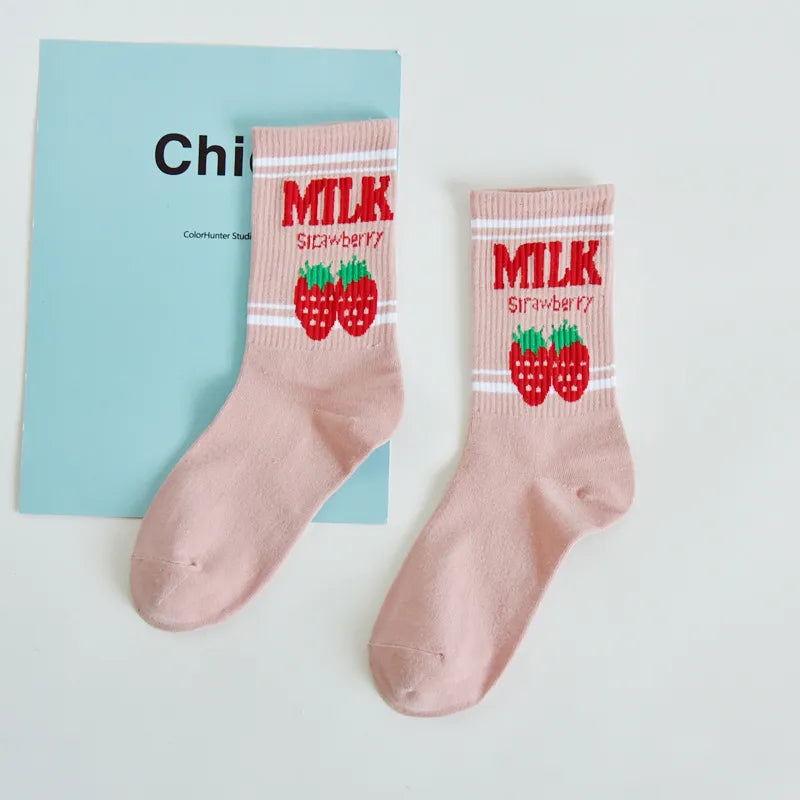 Moon Milk Kawaii Socks - 6 - Socks & Hosiery - Socks - 12 - 2024