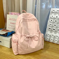 Kawaii Bow Soft Nylon Backpack - Women Bags & Wallets - Backpack - 9