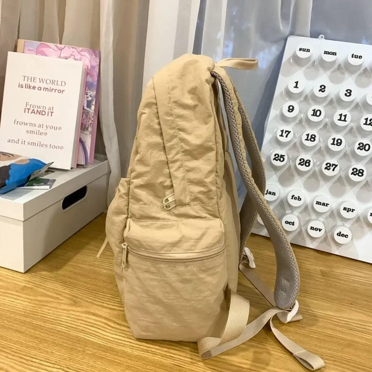 Kawaii Bow Soft Nylon Backpack - Women Bags & Wallets - Backpack - 4