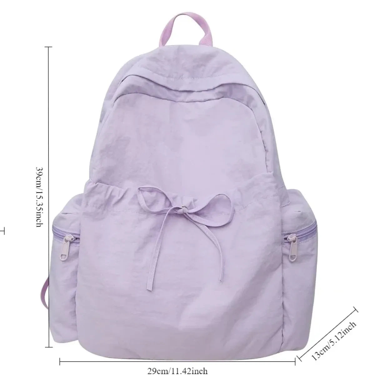 Kawaii Bow Soft Nylon Backpack - Women Bags & Wallets - Backpack - 6