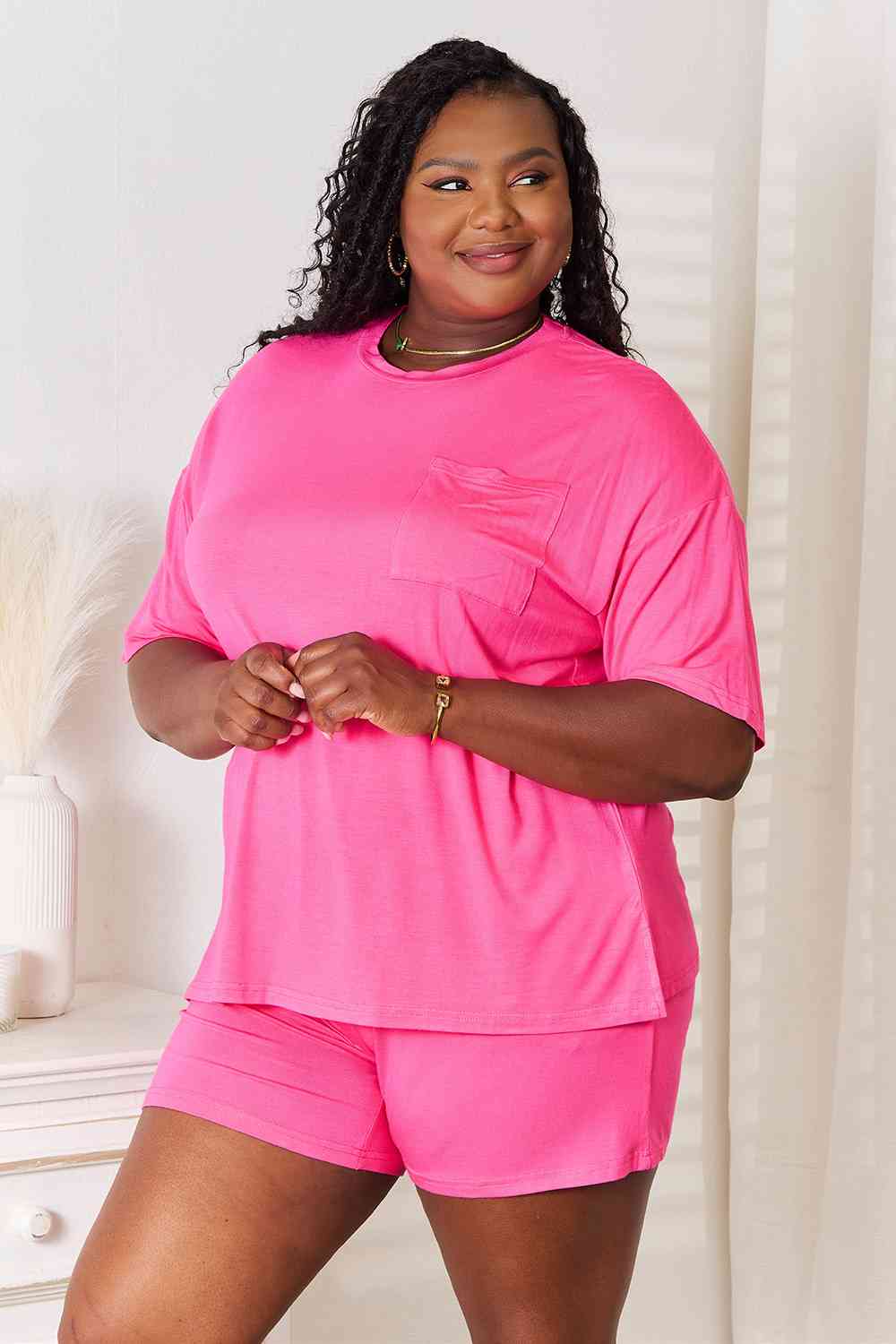 Soft Rayon Half Sleeve Top and Shorts Set - Tops - Outfit Sets - 22 - 2024