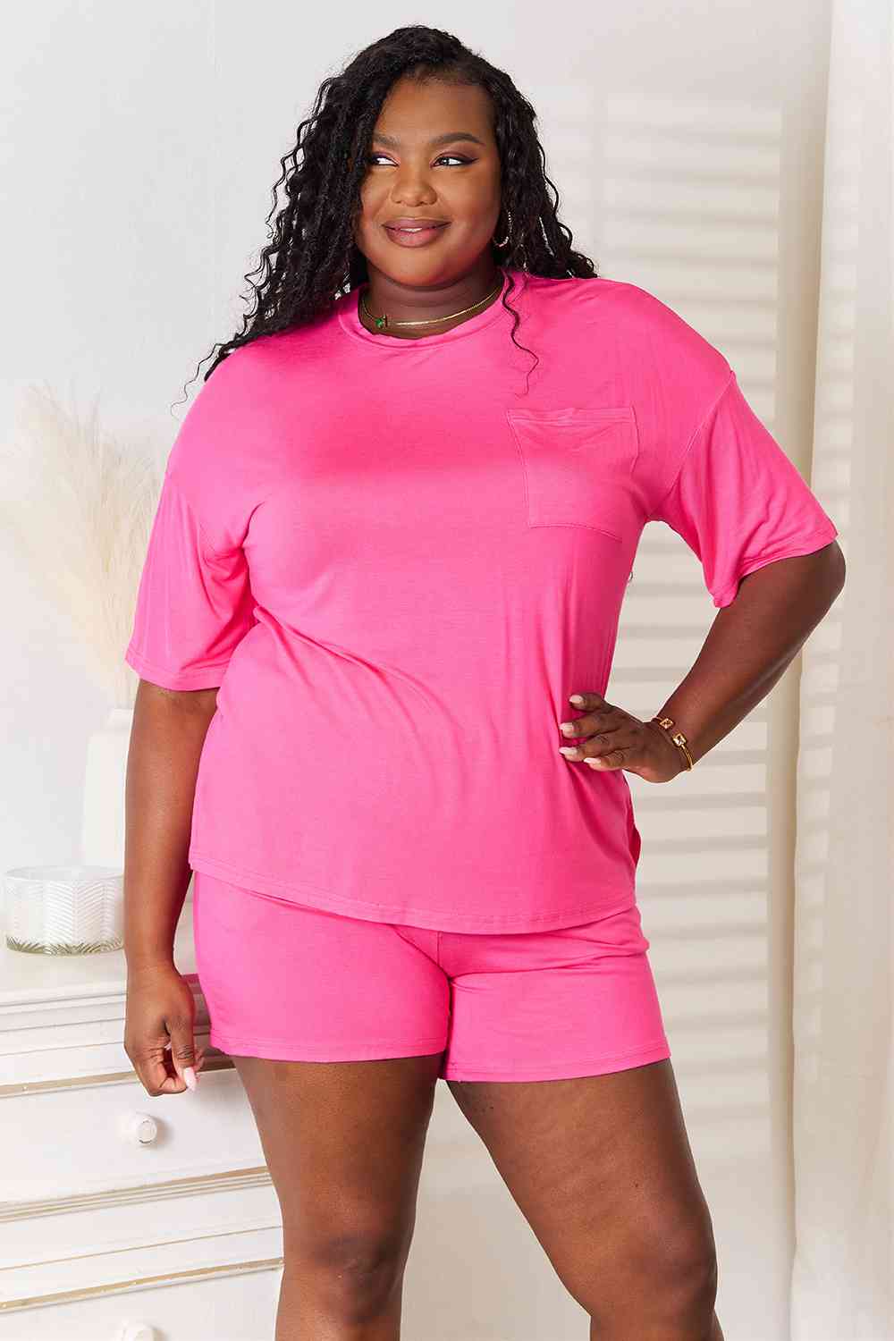 Soft Rayon Half Sleeve Top and Shorts Set - Tops - Outfit Sets - 21 - 2024