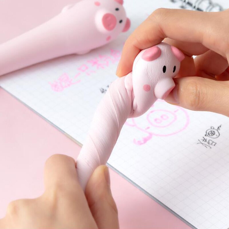 Soft Sponge Pig Gel Pen - Stationary & More - Pens - 5 - 2024