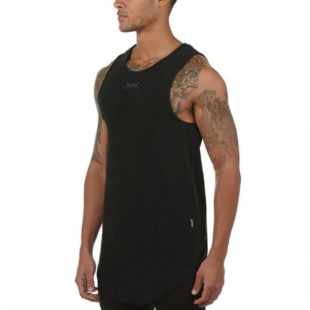 Men’s Solid Color Summer Cotton Sport Tank Tops - Camis & Tops - 1