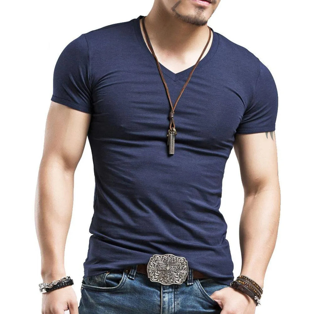 Solid Cotton Tops - T-Shirts - 1