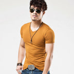 Solid Cotton Tops - T-Shirts - 24