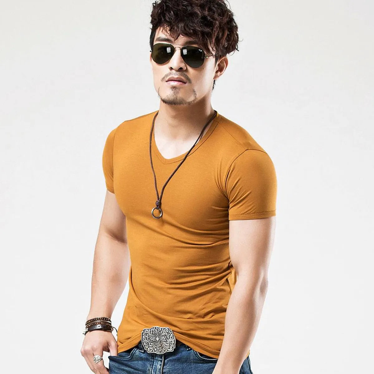 Solid Cotton Tops - T-Shirts - 24