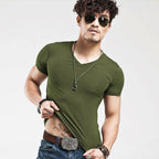 Solid Cotton Tops - T-Shirts - 29