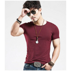 Solid Cotton Tops - T-Shirts - 6