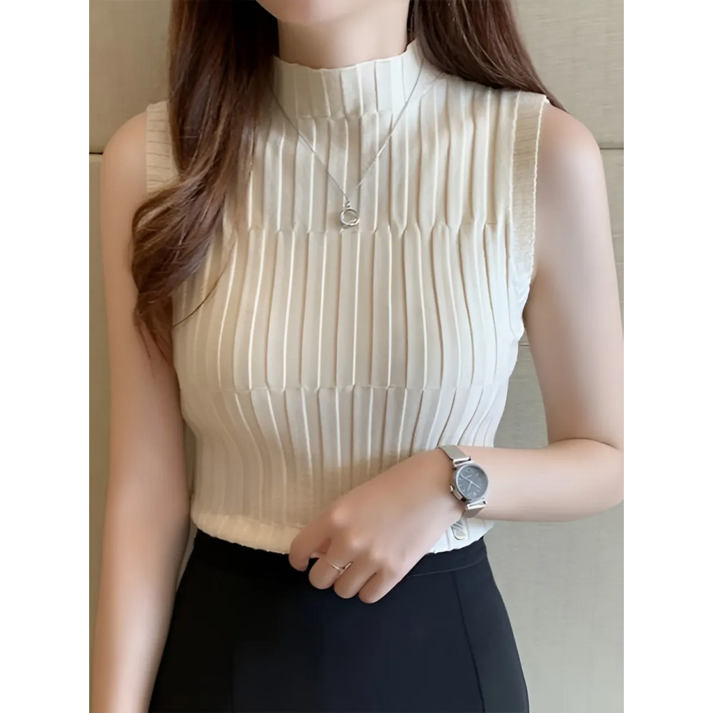 Solid Knitted Vest Tank Tops - Sweaters - Shirts & Tops - 7 - 2024