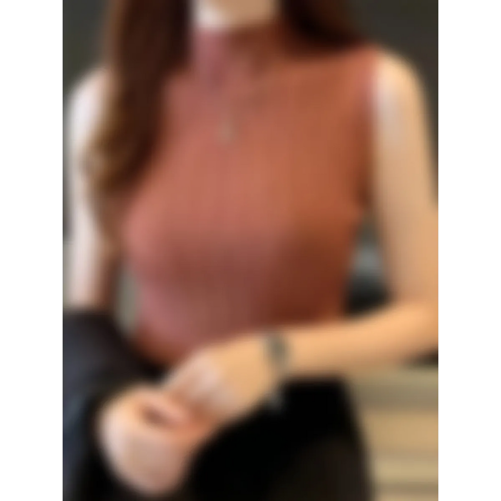 Solid Knitted Vest Tank Tops - Sweaters - Shirts & Tops - 9 - 2024