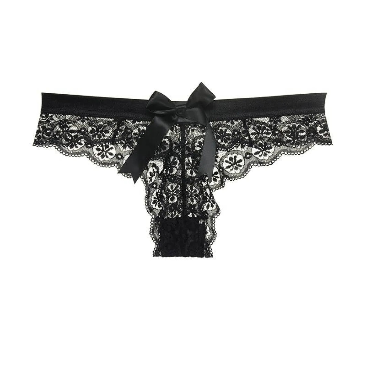 Women’s Solid Laced Thong - Women’s Clothing & Accessories - 10