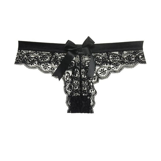 Women’s Solid Laced Thong - Women’s Clothing & Accessories - 10