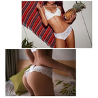 Women’s Solid Laced Thong - Women’s Clothing & Accessories - 7