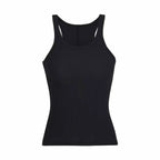 Solid Ribbed Tank Top - T-Shirts - 13