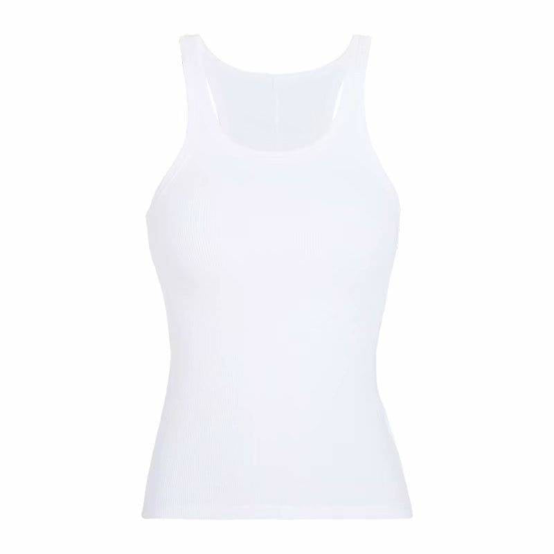 Solid Ribbed Tank Top - White / S - T-Shirts - Shirts & Tops - 14 - 2024