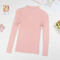 Solid Turtleneck Sweater - Sweaters - 20