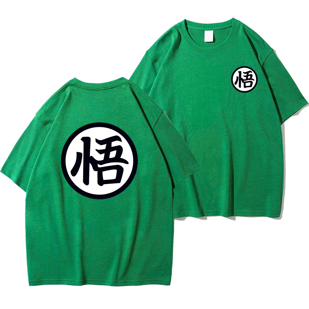 Son Goku T-shirt - Summer Fashion Cotton Tee - Green / L - T-Shirts - Shirts & Tops - 10 - 2024