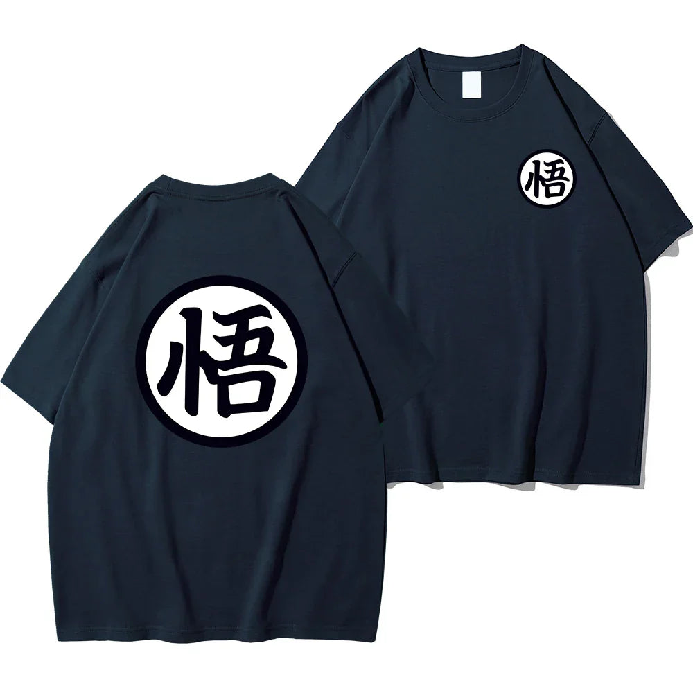 Son Goku T-shirt - Summer Fashion Cotton Tee - Dark Blue / XXL - T-Shirts - Shirts & Tops - 11 - 2024