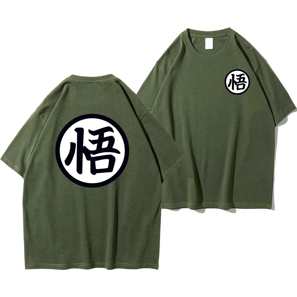 Son Goku T-shirt - Summer Fashion Cotton Tee - Dark Green / S - T-Shirts - Shirts & Tops - 12 - 2024