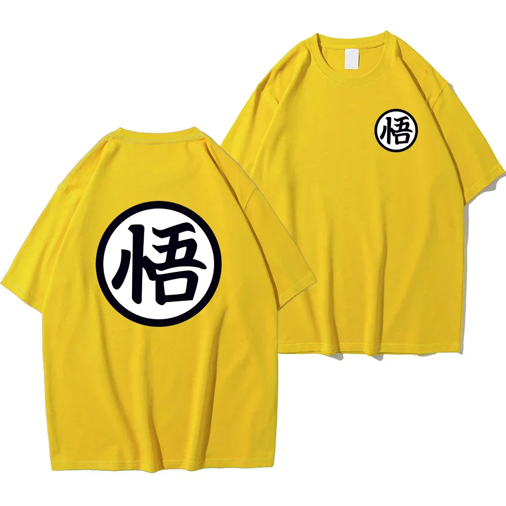 Son Goku T-shirt - Summer Fashion Cotton Tee - Yellow / XXL - T-Shirts - Shirts & Tops - 4 - 2024