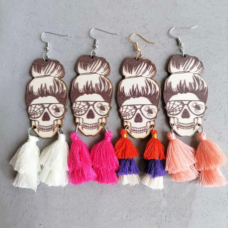 Spider Grandma Tassel Detail Dangle Earrings - Women’s Jewelry - Earrings - 5 - 2024