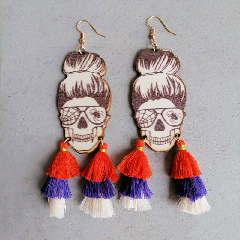 Spider Grandma Tassel Detail Dangle Earrings - Women’s Jewelry - Earrings - 6 - 2024