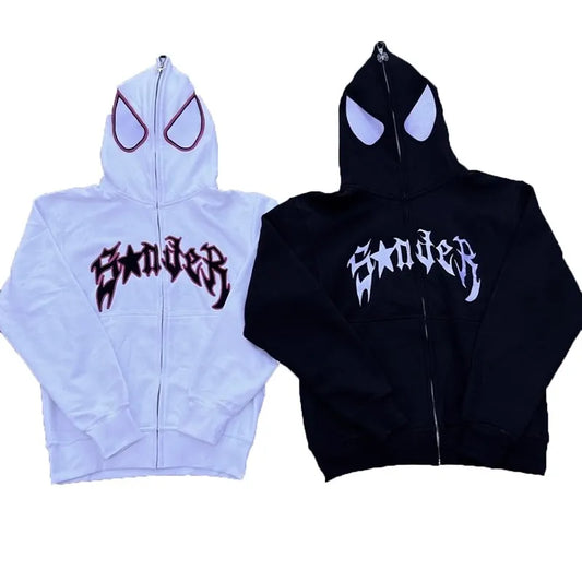 Spider Print Hoodie - Black / M - Hoodies & Sweatshirts - Shirts & Tops - 7 - 2024