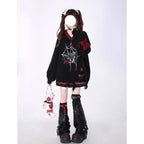 Spider Web Tassel Knit Sweater – Y2K Harajuku Grunge - Sweaters - Sweater / Pullover - 2