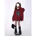 Spider Web Tassel Knit Sweater – Y2K Harajuku Grunge - Sweaters - Sweater / Pullover - 3
