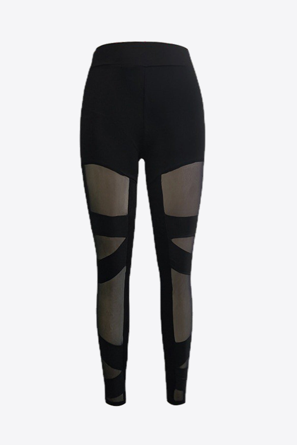 Spliced Mesh Leggings - Black / XS - Bottoms - Pants - 1 - 2024