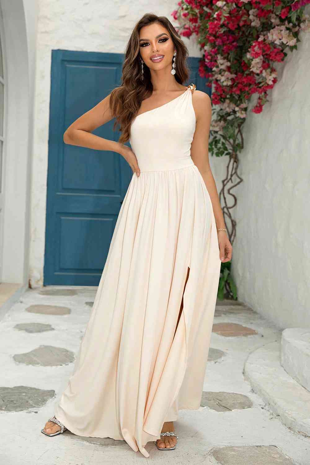 One-Shoulder Split Maxi Dress - All Dresses - Dresses - 7 - 2024