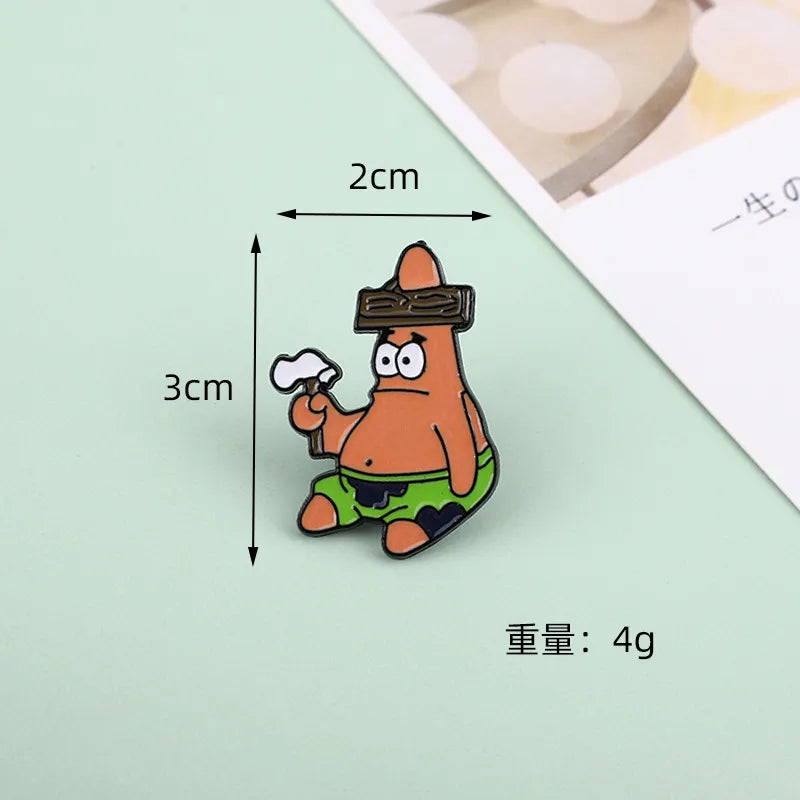 Sponge Bob Enamel Pins - Creative Cartoon Anime Lapel Brooches - Y003 - Anime - Brooches & Lapel Pins - 24 - 2024