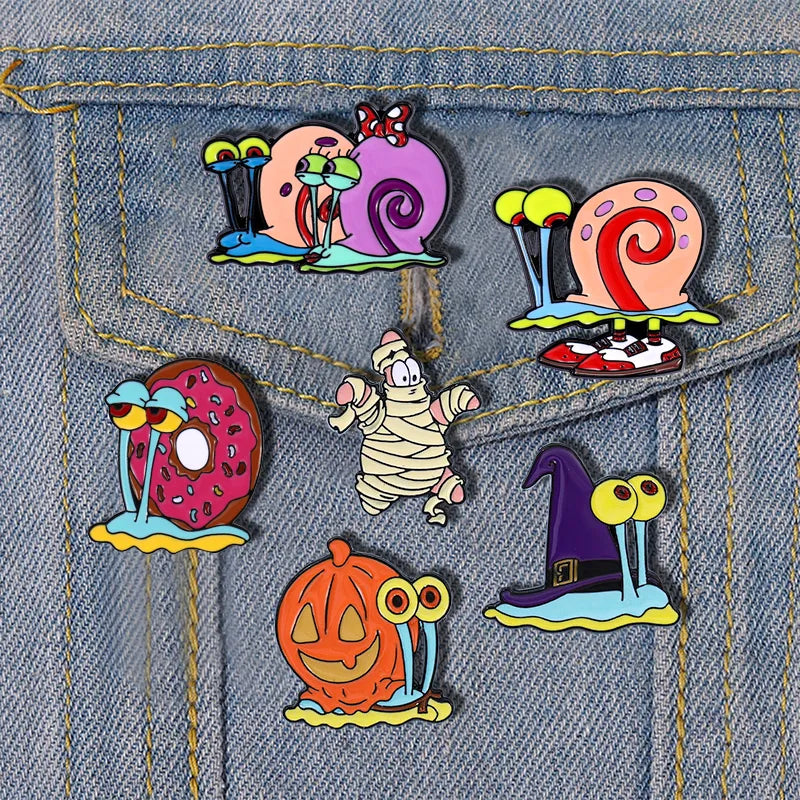 Sponge Bob Enamel Pins - Creative Cartoon Anime Lapel Brooches - Anime - Brooches & Lapel Pins - 1 - 2024