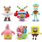 SpongeBob Plush Set – 8/4 Inch Cute Cartoon Character Bag Charms & Gifts - Christmas - Plushie - 1