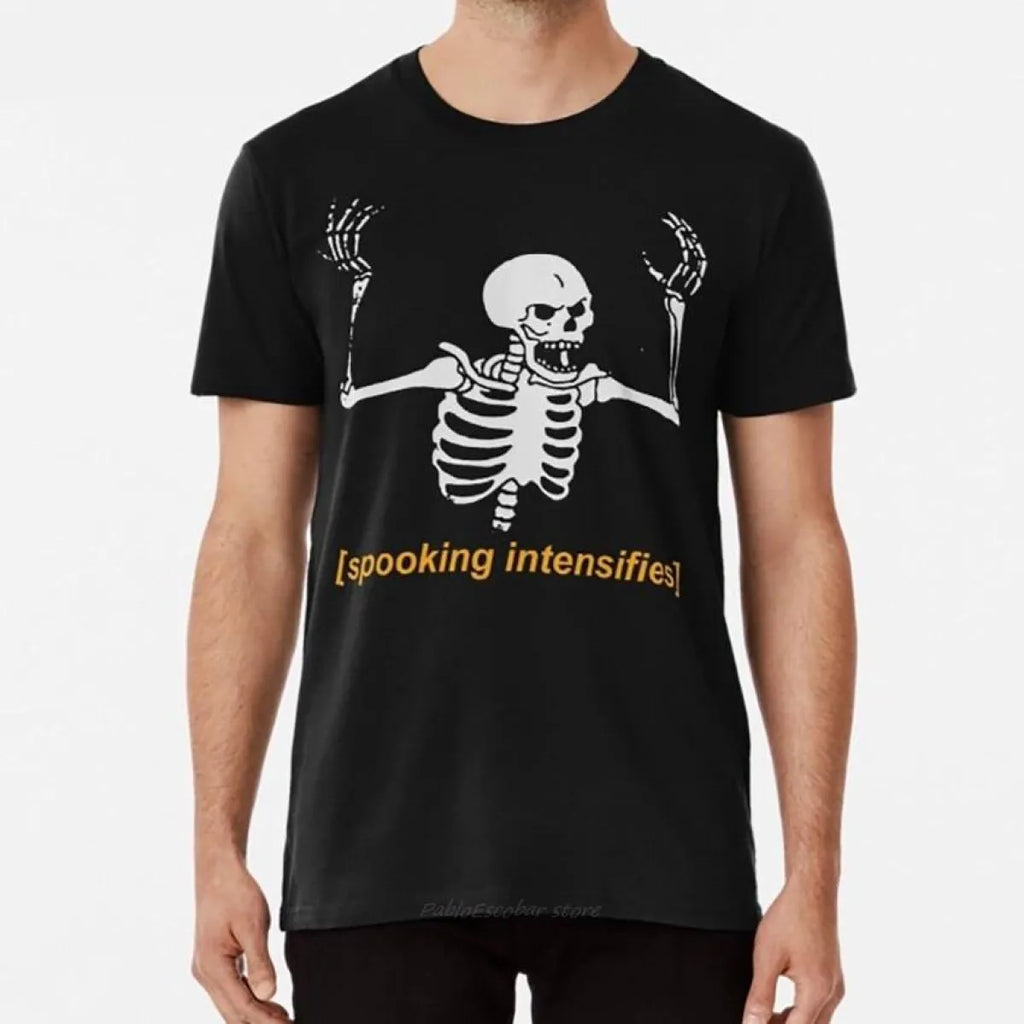 Intennsifies Spooking Intensifies Spooky Scary Skeleton Tees – Kawaii Stop